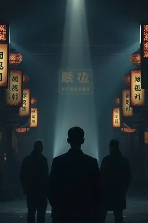 《霓虹围栏》榜单封面，夜色中的小区铁栏与霓虹